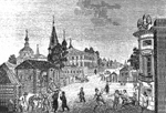 Московская улица. Гравюра Ф. Дюренфельда, конец XVIII в.